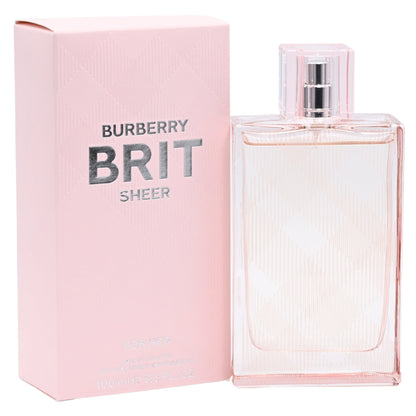 Burberry Brit Sheer for Her Eau De Toilette Spray 3.3 oz