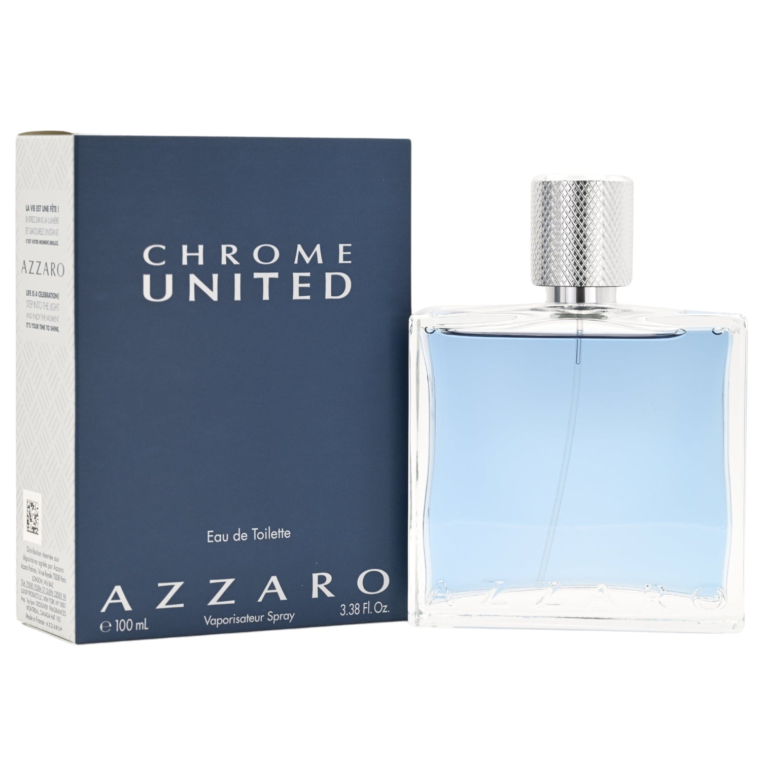Azzaro Chrome United Eau De Toilette Spray for Men 3.4 oz