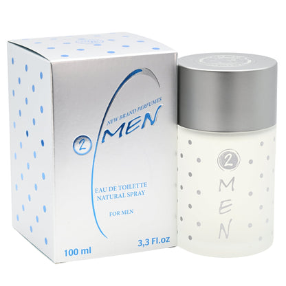 New Brand 2 Men for Men 3.3 oz EDT Spray