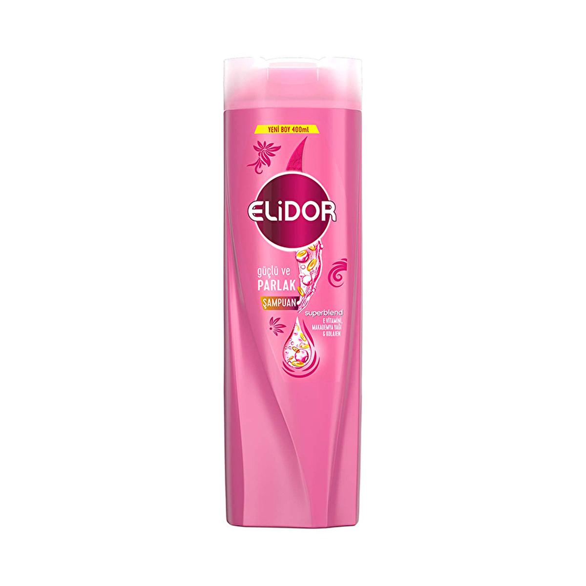 Elidor Superblend Strengthening &amp; Shiny Hair Shampoo - 13.53 fl oz - Collagen, E Vitamin, Macadamia Oil
