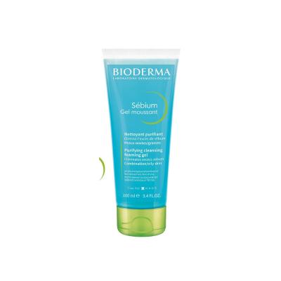 Bioderma Sebium Foaming Gel 3.38 fl oz - Gentle Daily Facial Cleanser for Oily &amp; Combination Skin
