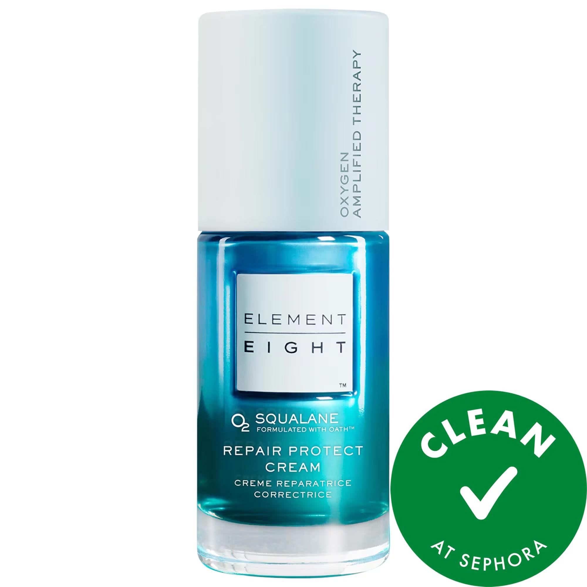 Element Eight Mini O2 Squalane Cream: Redness Relief &amp; Skin Barrier Repair | Liquid Oxygen Facial Moisturizer for Sensitive, Irritated Skin - Vegan &amp; Cruelty-Free