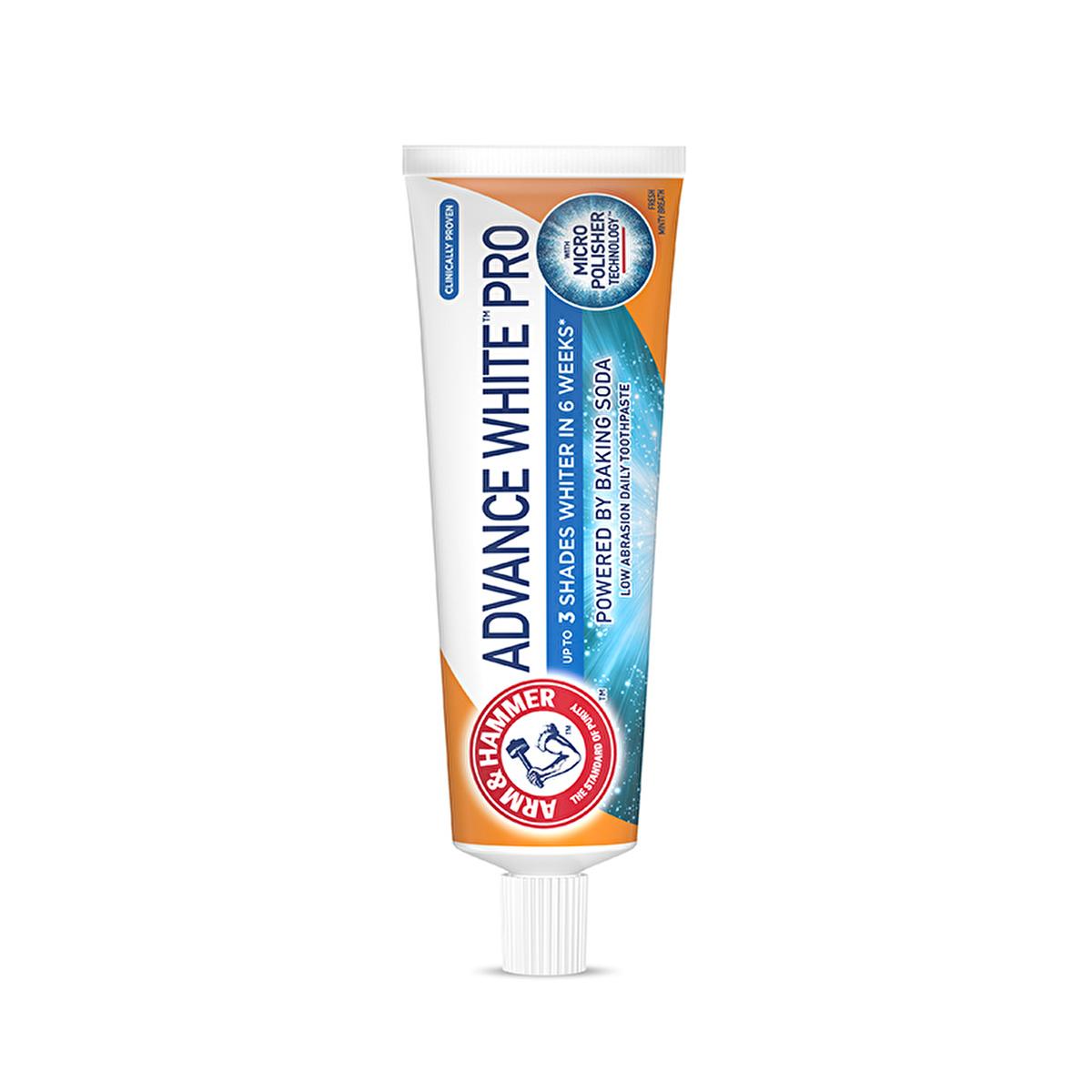Arm &amp; Hammer Advance White Pro Toothpaste: Whiten Teeth Up to 3 Shades &amp; Remove Stubborn Stains - Deep Cleaning &amp; Fresh Breath