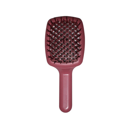 Janeke Curvy M Open Back Hairbrush in Pink SP508A