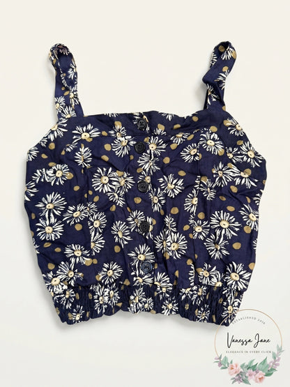 Epic Threads Girls Floral-Print Tank Top, Size Medium