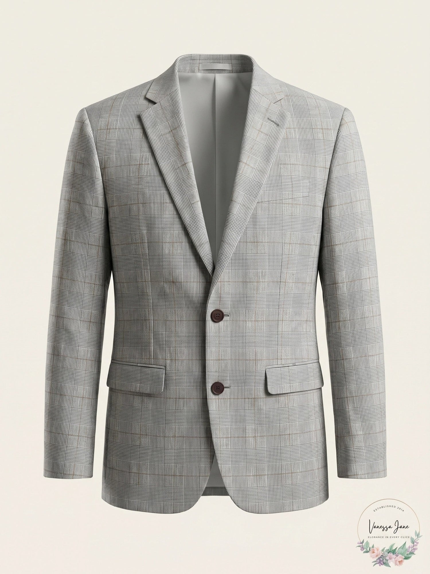 Bar III Mens Slim-Fit Plaid Linen Suit Jacket