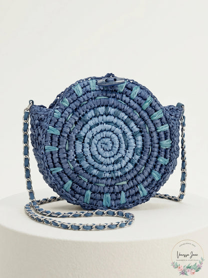 INC International Concepts Straw Circle Crossbody