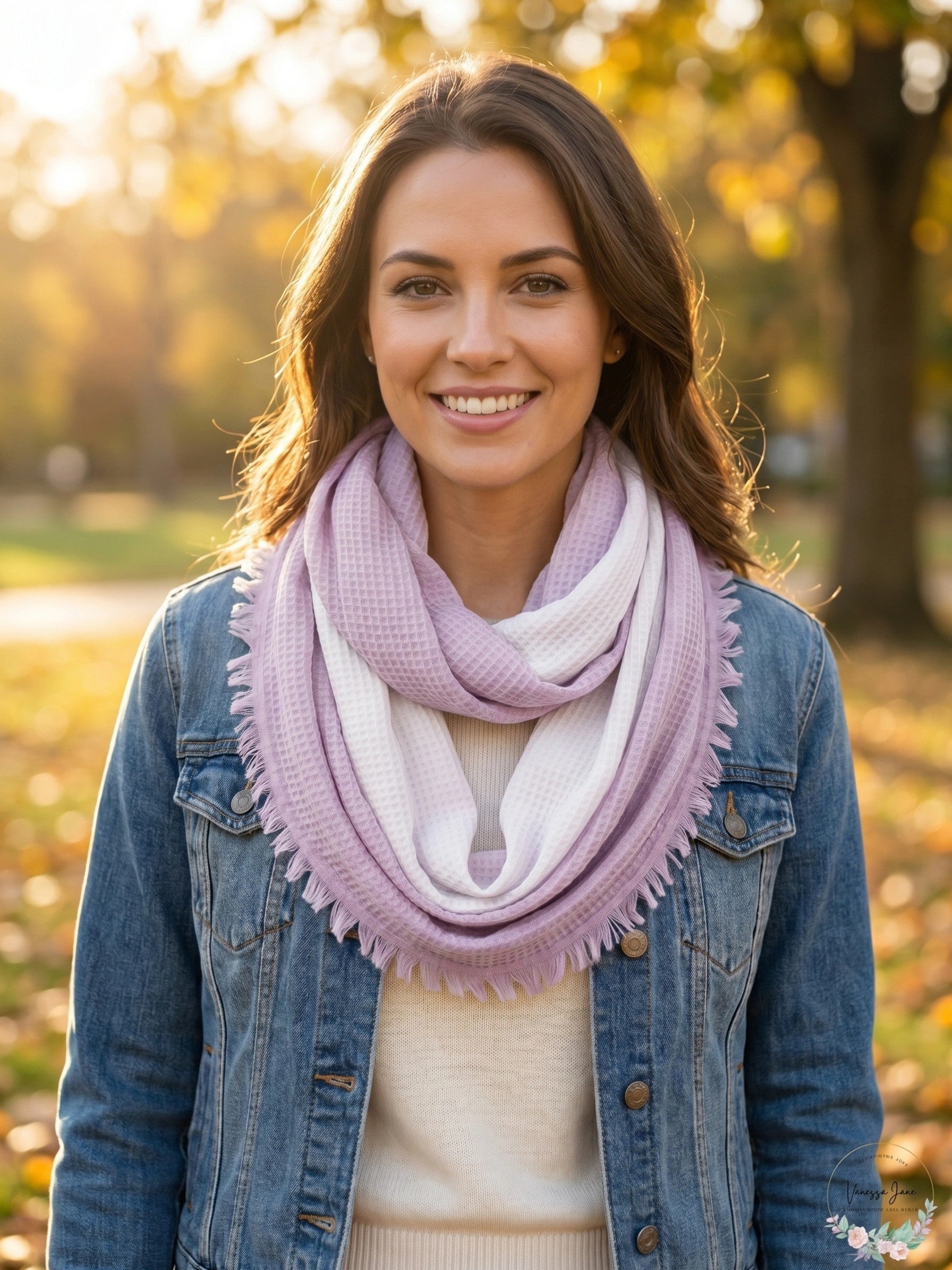 I.n.c. Ombre Waffle Loop Scarf One Size