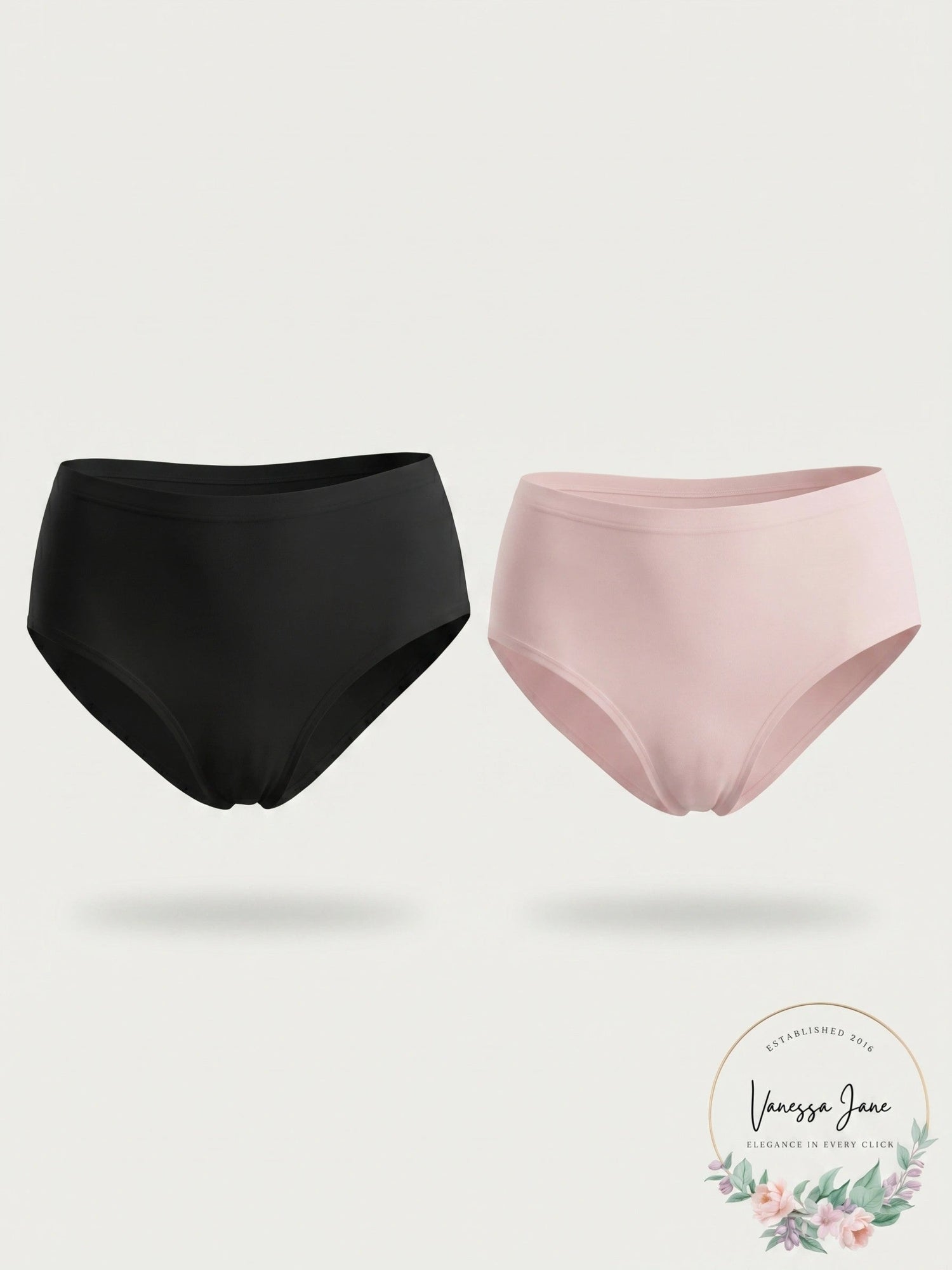 2-Pack Charter Club Pretty Cotton Hi Cut Bikini, Size Small