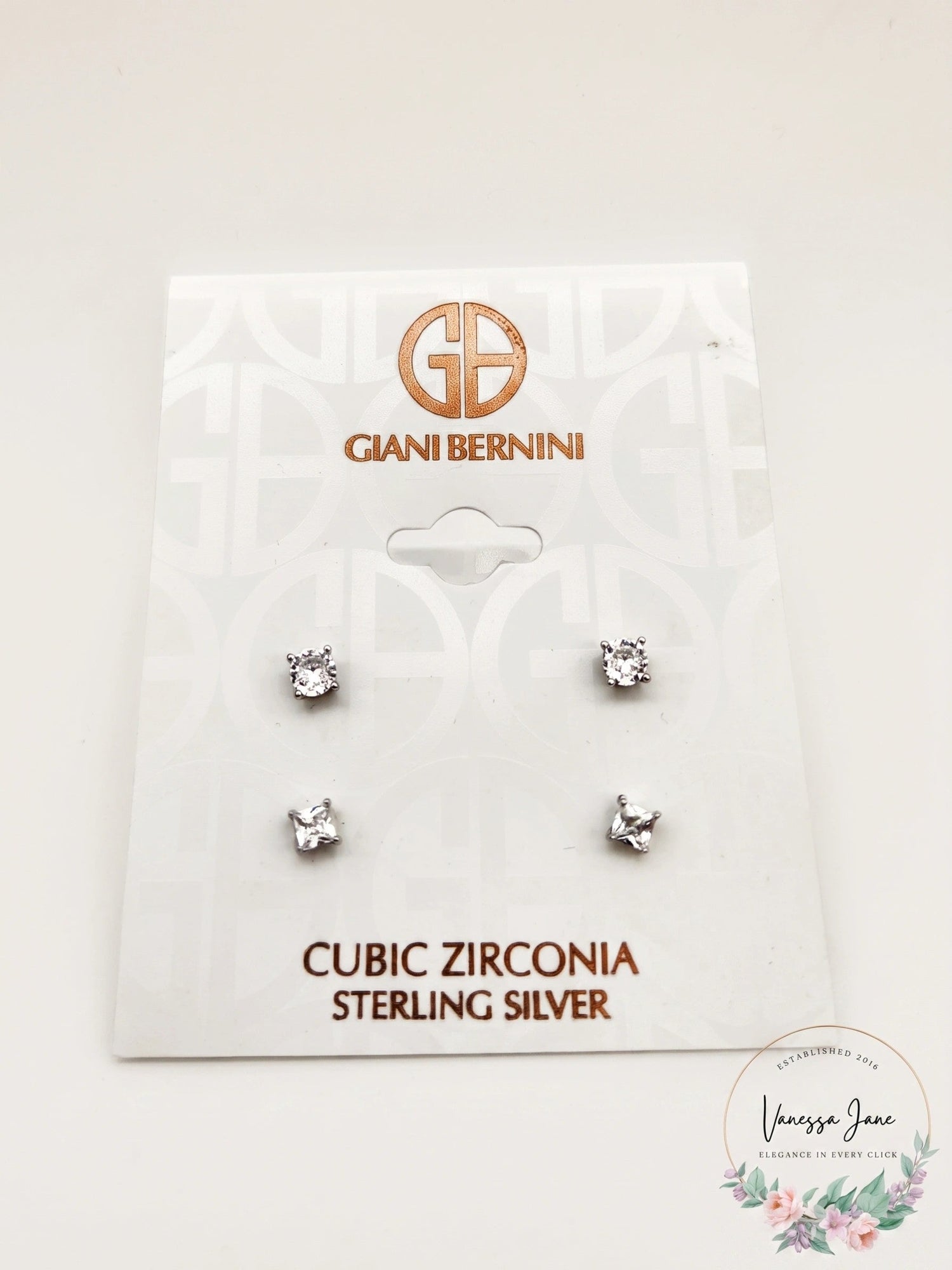 Giani Bernini 2-PC. Set Cubic Zirconia Stud Earrings in Sterling Silver