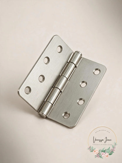 Deltana S44R415 4 X 4 X 0.25 in. Radius Hinge Steel-US15, 1 Set