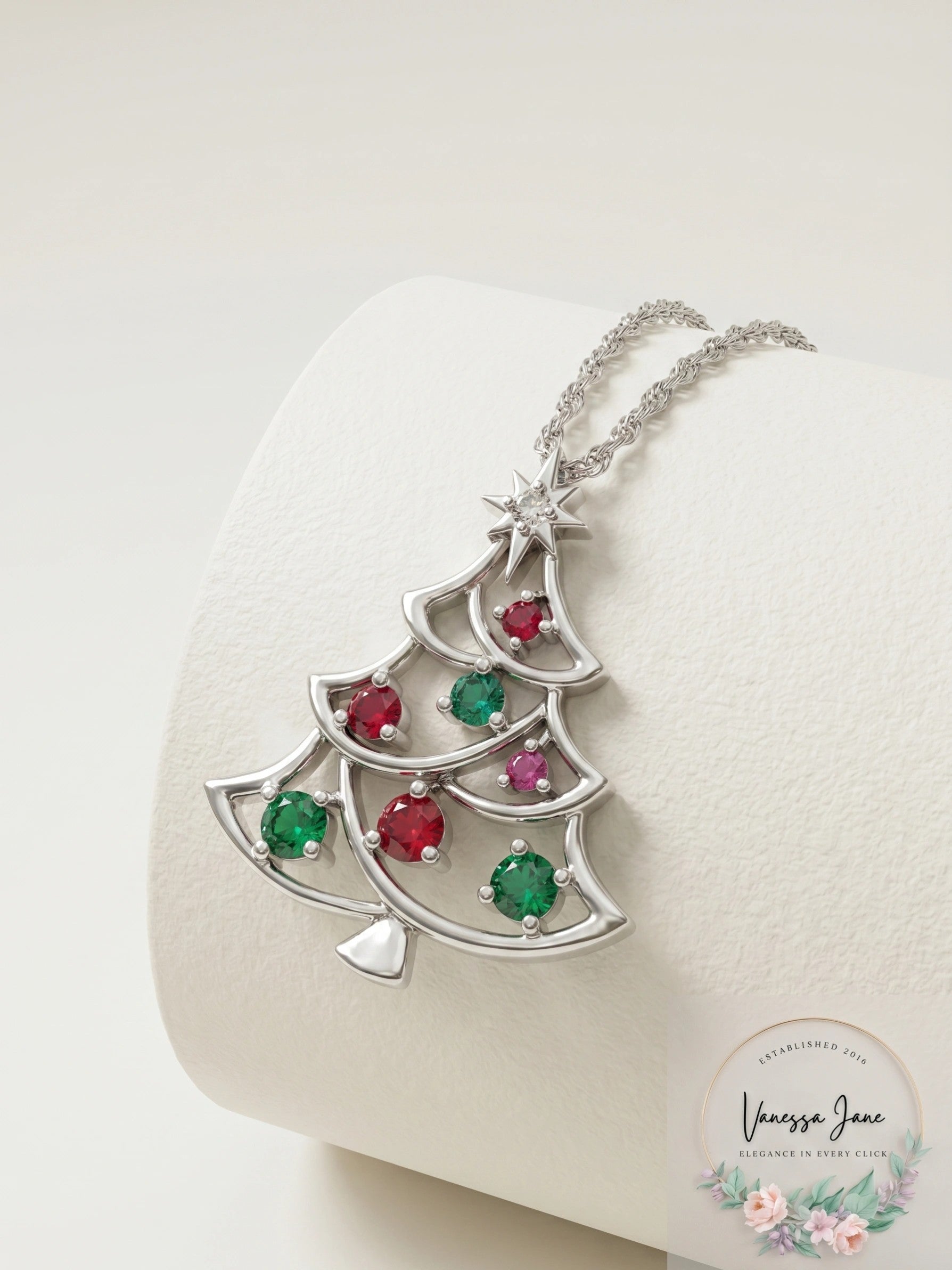RH Macy Lab-Created MultiGemstone Pendant Necklace Sterling Silver