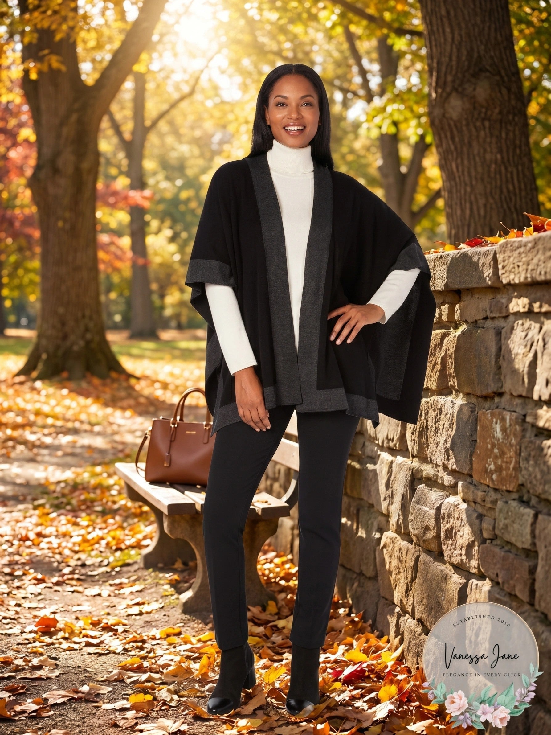 Charter Club Solid Knit Reversible Poncho
