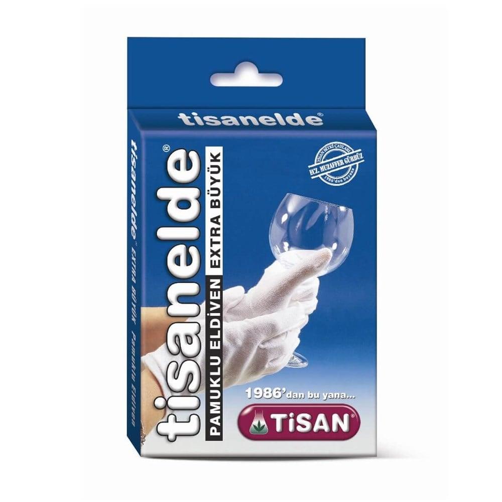 Tisanelde Cotton Gloves Large Size for Comfortable Hand Care - Soft, Breathable, and Warm Pamuklu Eldiven