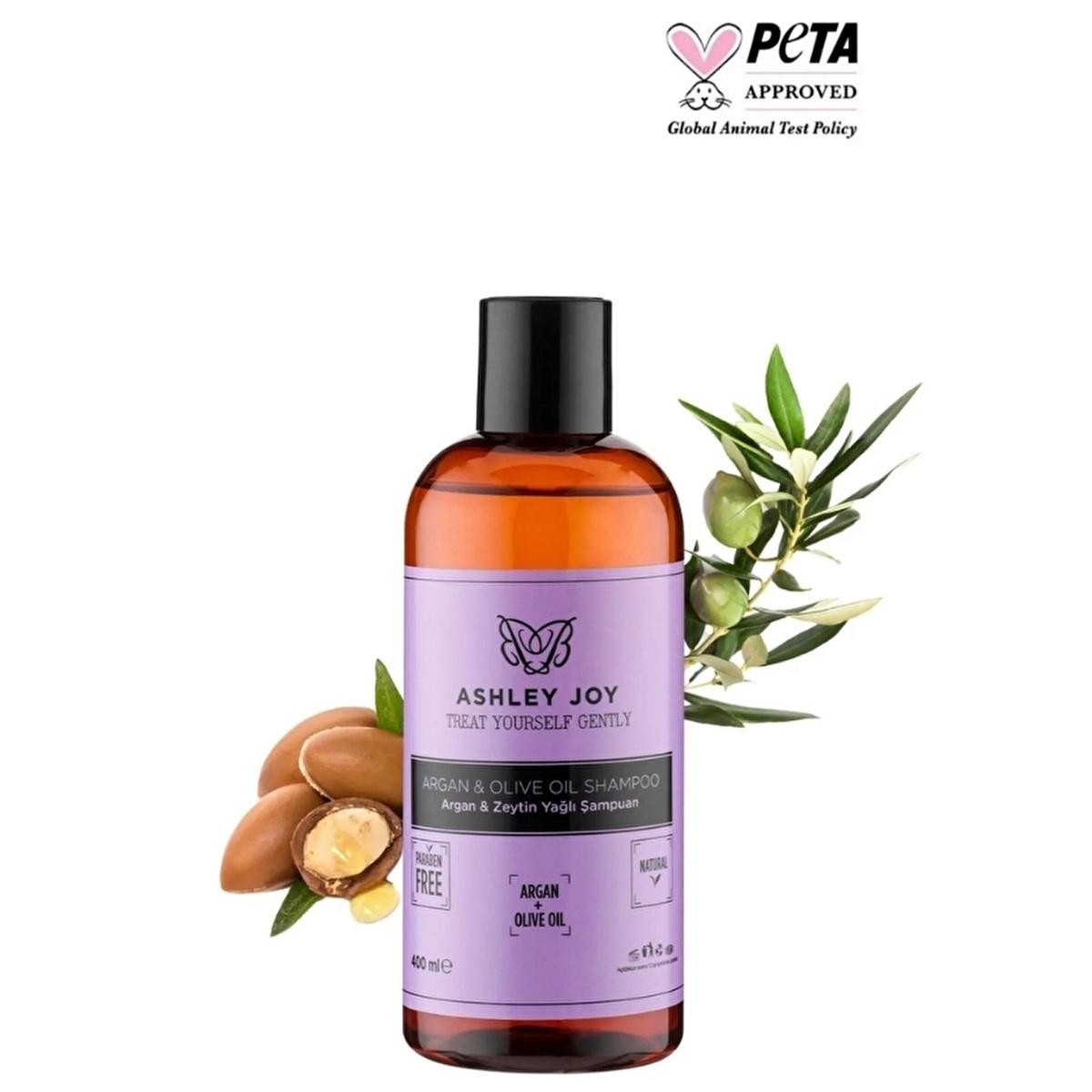 Ashley Joy Argan &amp; Olive Oil Shampoo: Shiny, Strong Hair &amp; Split End Defense | Paraben &amp; Paraffin Free