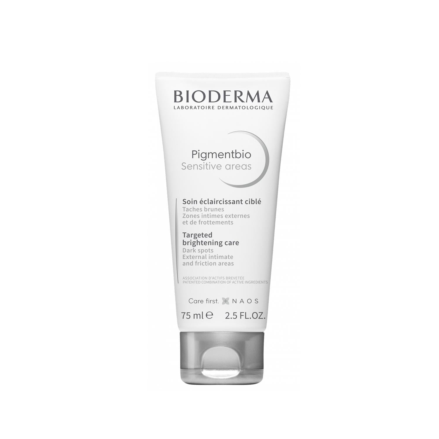 Bioderma Sensitive Area Body Care Cream - Hyperpigmentation Treatment &amp; Dark Spot Correction, 2.54 fl oz