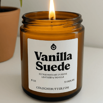 Vanilla Suede - The Luxury Vanilla &amp; Suede Home Fragrance Candle for Relaxing Atmosphere, Spa Vibes &amp; Premium Decor | Cologne Butter