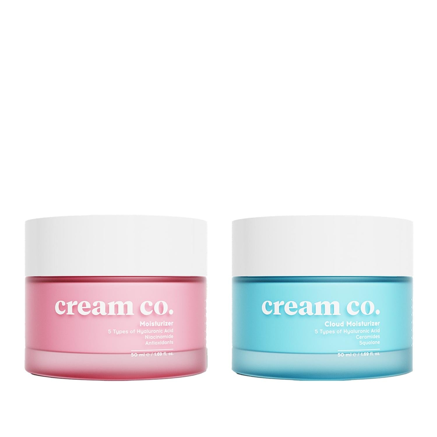 Cream Co. Moisturizing &amp; Repairing Cream Set: Hydrating Skincare Duo for Dry, Damaged Skin - Affordable Skin Repair Cream
