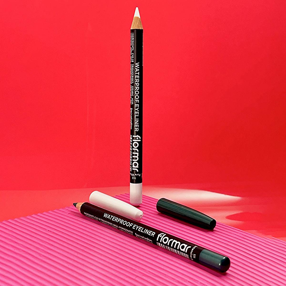 Flormar Waterproof Mat Eyeliner - Intense Color, Long-Lasting Eye Makeup with Waterproof Formula