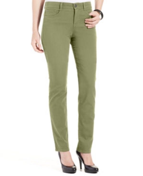 Style &amp; Co Petite Tummy-Control Slim-Leg Jeans, Size 12P