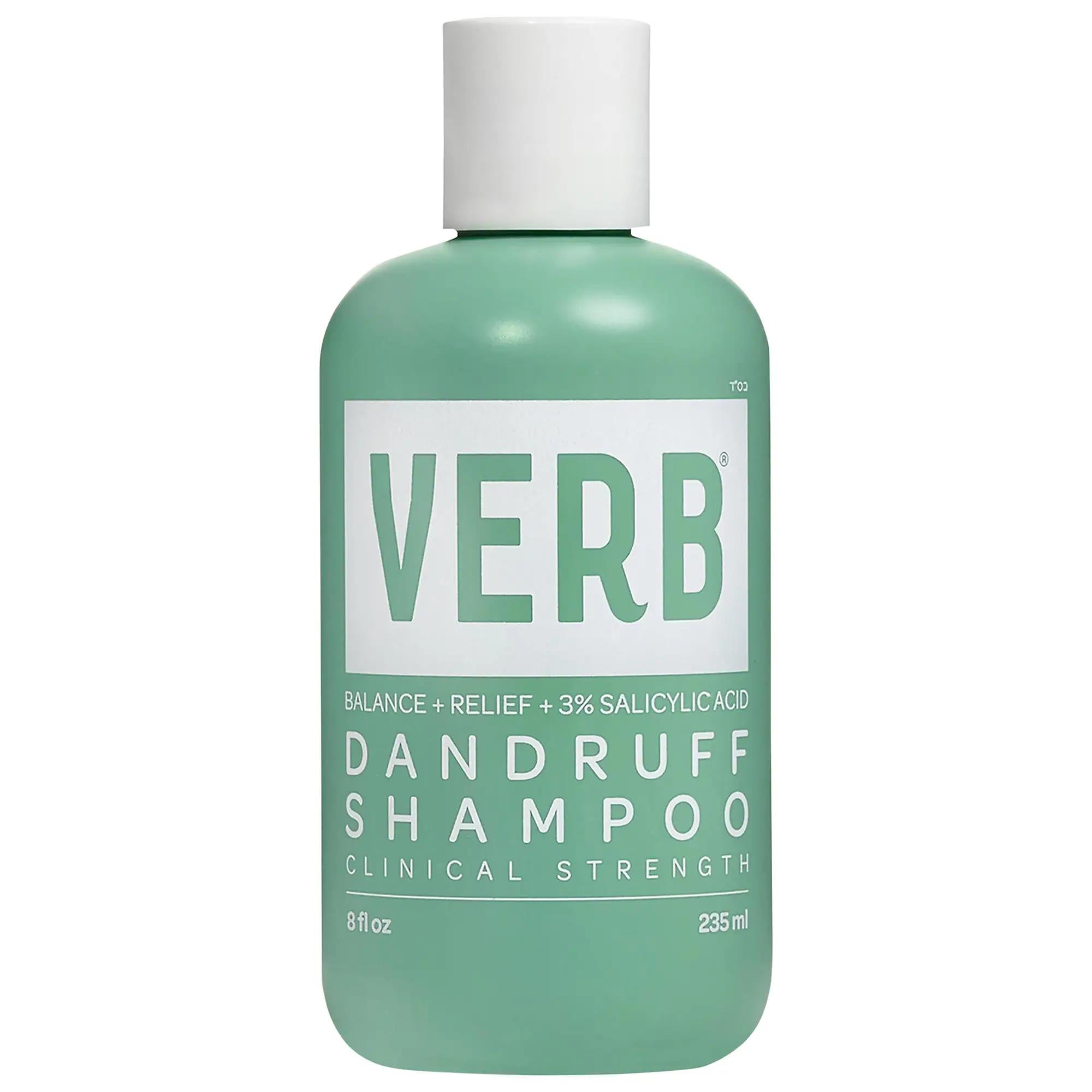 Verb Dandruff Shampoo with Salicylic Acid: Itchy Scalp &amp; Flake Relief, Vegan &amp; Cruelty-Free Soothing Scalp Treatment