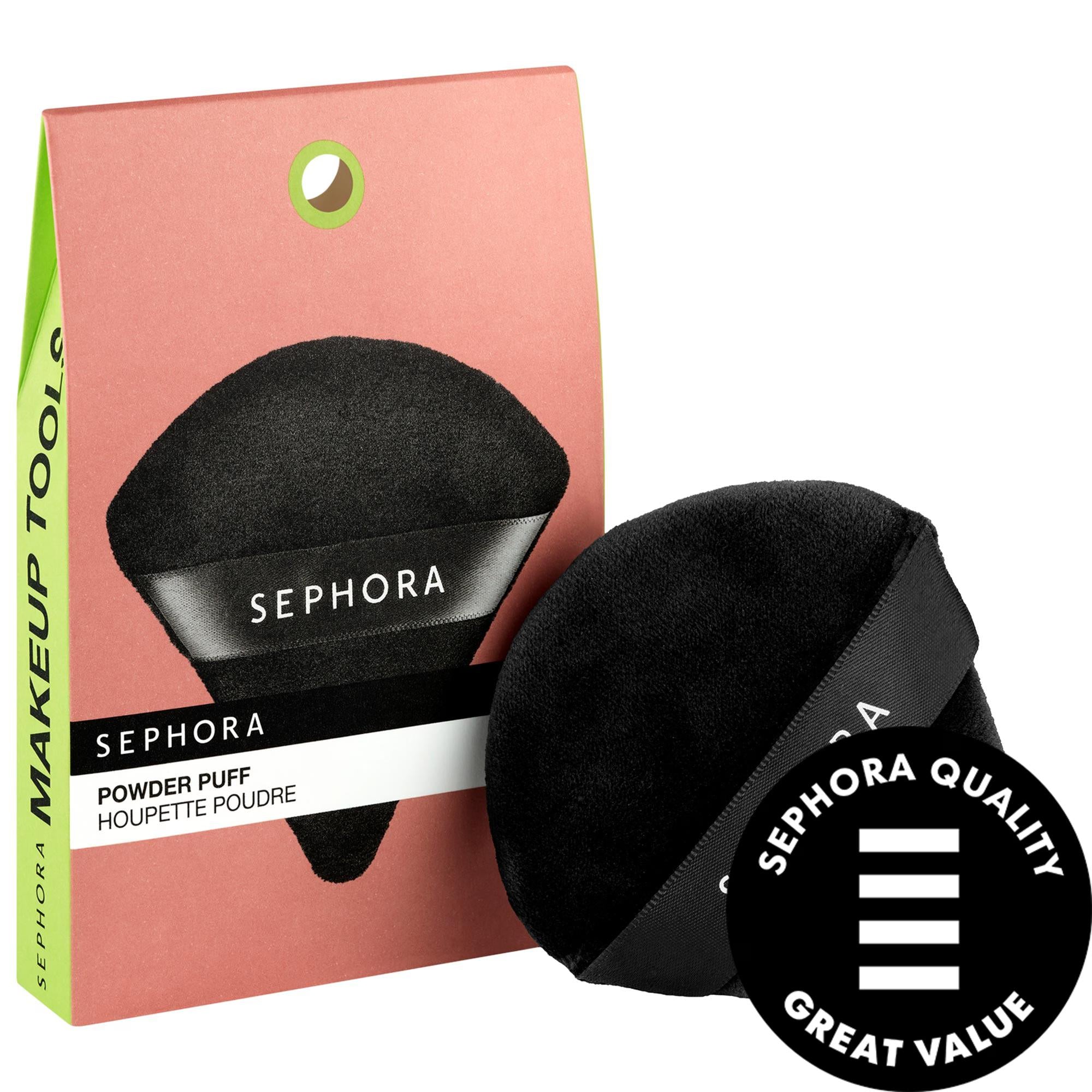 Sephora Collection Velour Makeup Powder Puff: Flawless Finish, Precise Application, Reusable &amp; Washable for Baking &amp; Setting