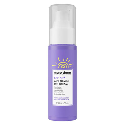 Maruderm SPF 50+ Anti-Tan Sunscreen Cream for Flawless Skin | 50 ml