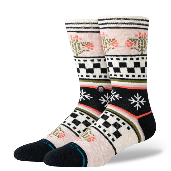 Stance Winterbloom Crew Sock - Lilac