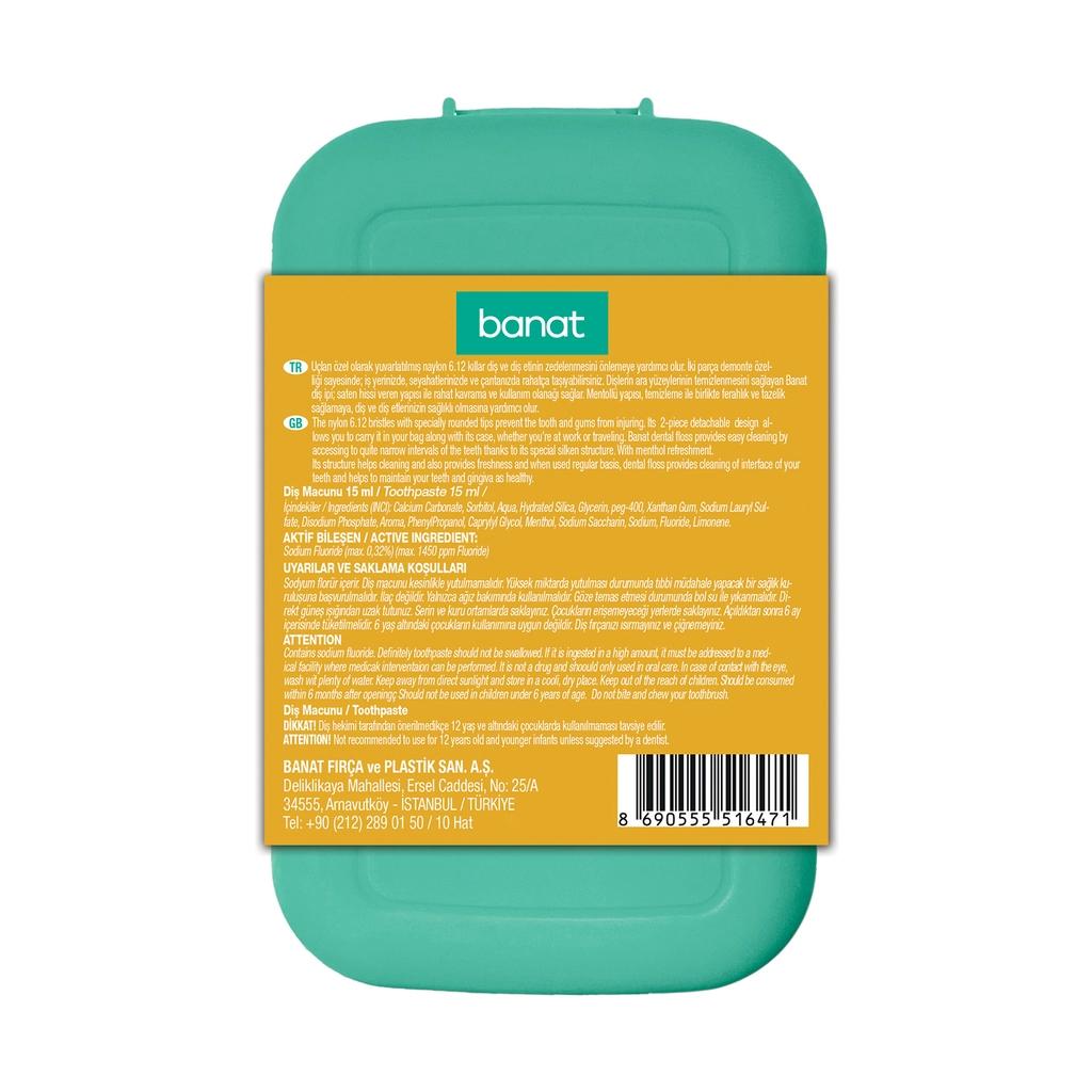 Banat Klick &amp; Go Travel Oral Care Kit with Paste &amp; Floss