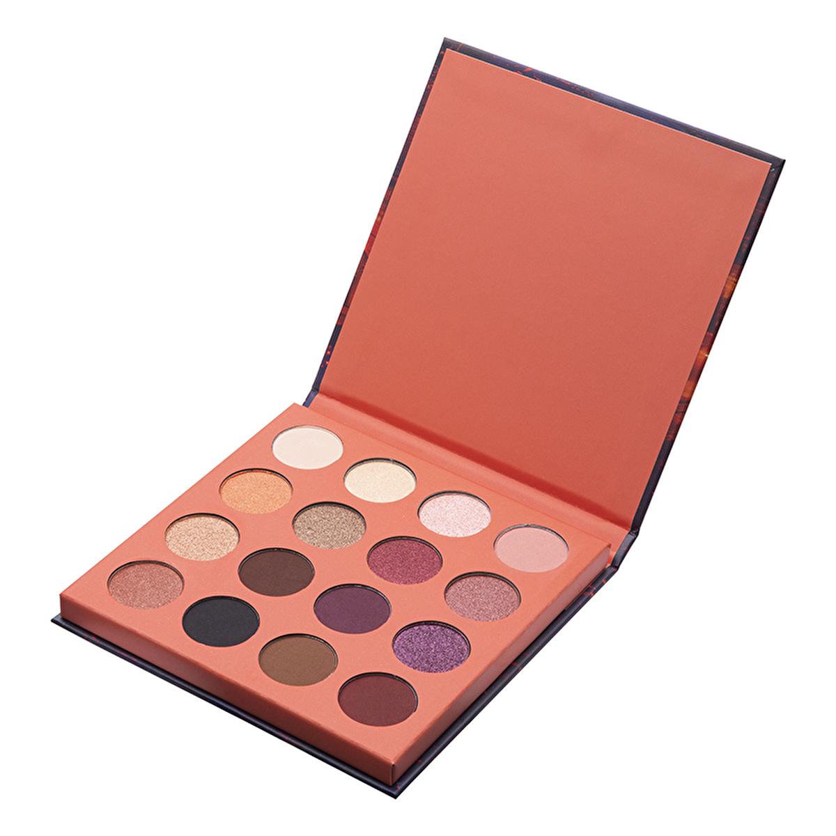 Beaulis Fun Serenade 16-Eyeshadow Makeup Palette - Nude &amp; Dark Shades, Matte &amp; Shimmer Finishes for Day &amp; Night Looks