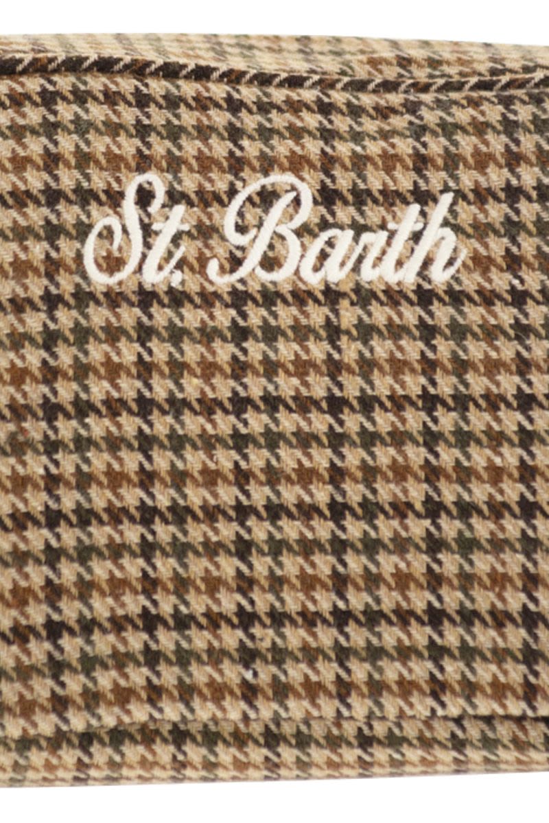 MC2 SAINT BARTH Mini Houndstooth Wool Blend Beauty Case - FW25