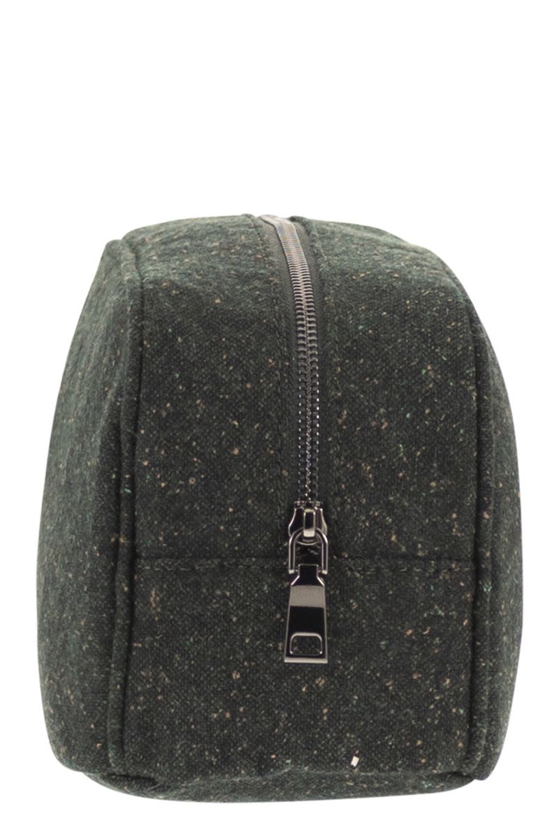 MC2 SAINT BARTH Mini Beauty Case - Tailored Donegal Wool Blend