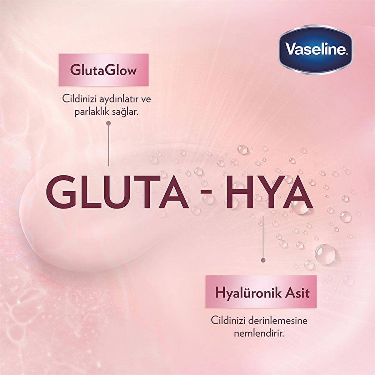Vaseline Gluta-Hya Serum Burst Revitalizing Body Lotion - Moisturizing Body Lotion with Hyaluronic Acid &amp; GlutaGlow Technology