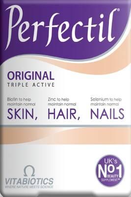Vitabiotics Perfectil: Advanced Skin, Hair, &amp; Nail Vitamins - Beauty Supplement for Healthy Growth &amp; Glowing Skin, 30 Tablets