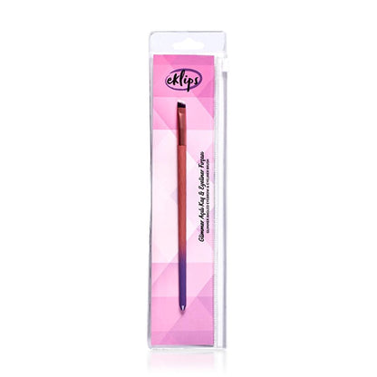 Eklips Glimmer Angled Brow &amp; Eyeliner Brush for Precise Lines