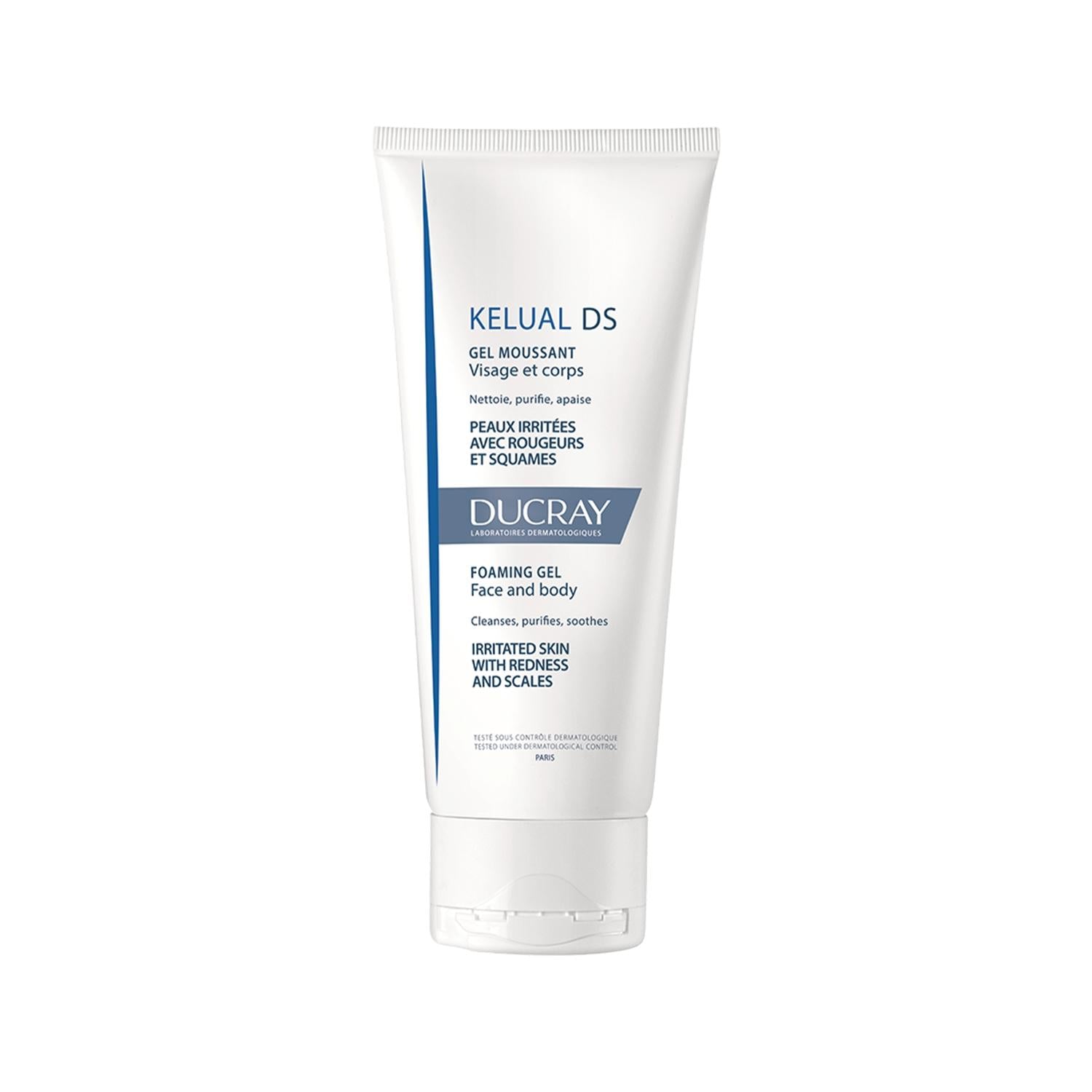 Ducray Kelual DS Anti-Dandruff Cleansing Gel 200ml - Soothe Scalp Irritation &amp; Reduce Dandruff