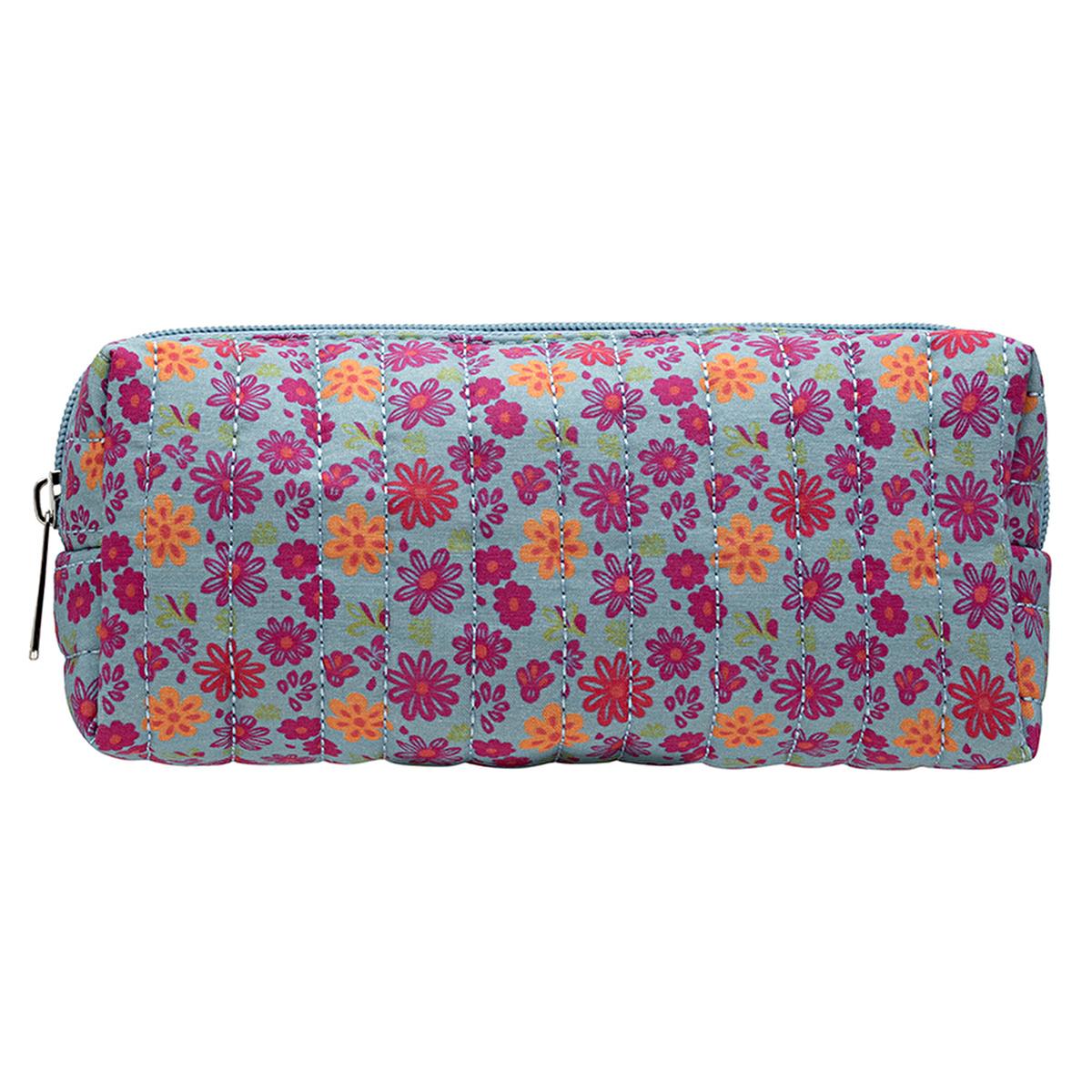 Eklips Quilted Cosmetic Bag - Small Makeup Bag Organizer for Travel, Stylish Pencil Case Design - Assorted Styles