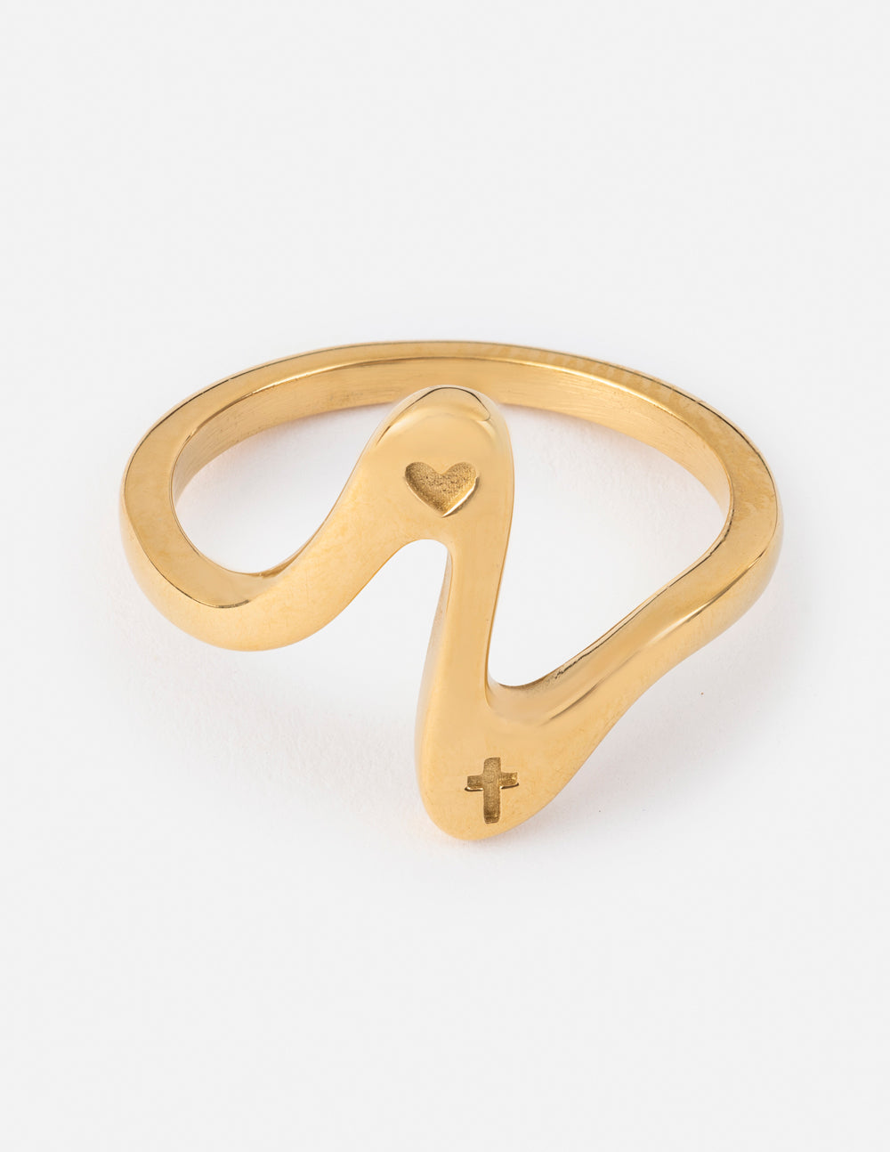 Wavy Heart Ring