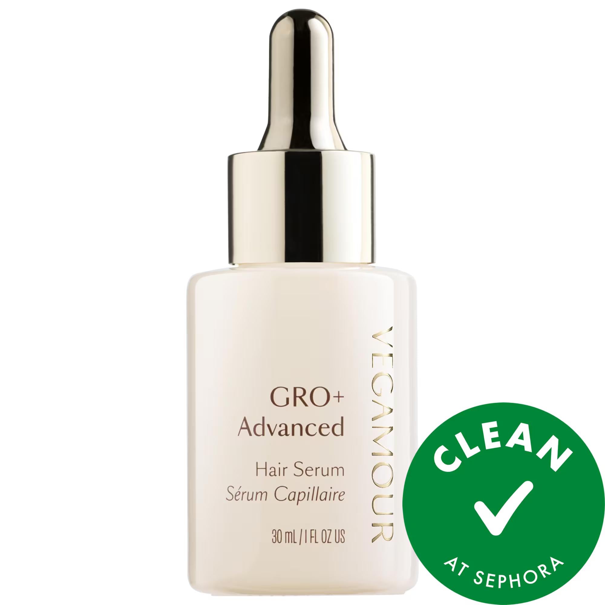 Vegamour GRO+ Advanced Hair Serum for Thinning Hair - Vegan, Gluten-Free, Cruelty-Free, Improves Hair Density &amp; Reduces Shedding