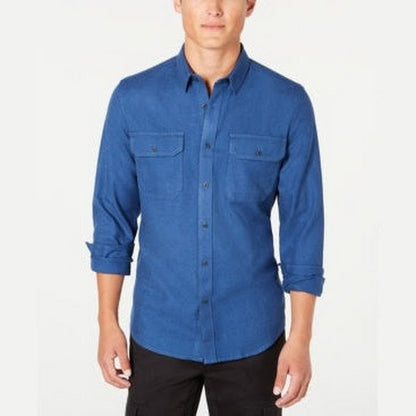 American Rag Mens Medium-Weight Cotton Button-Down Shirt