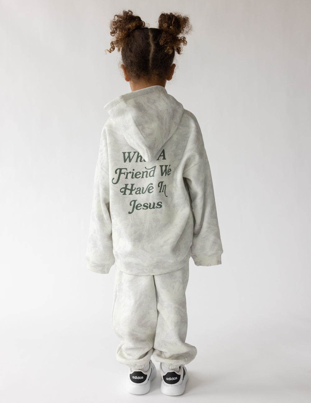 What a Friend in Jesus Camo Kids Hoodie
