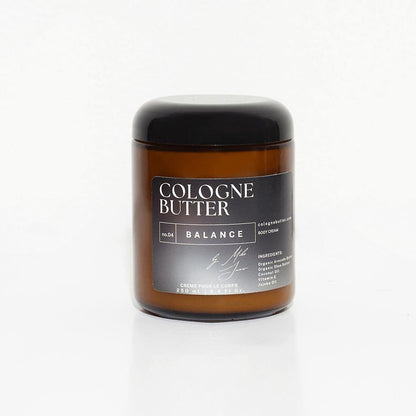 BALANCE – Luxury Fragrance Body Butter | Coffee, Dark Chocolate &amp; Sandalwood Cologne Scent Moisturizing Skin Butter | Cologne Butter