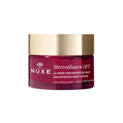 Nuxe Merveillance Lift Concentrated Night Cream 50ml - Anti-Aging Hyaluronic Acid Night Cream for Dry, Mature Skin