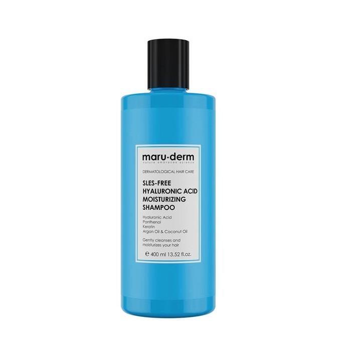 Maruderm Hyaluronic Acid Moisturizing Shampoo - Intense Hydration, Smooths &amp; Shines - All Hair Types - Gentle Cleansing, 13.53 fl oz
