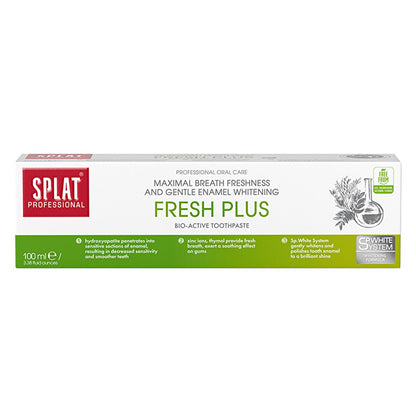 Splat Fresh Plus Toothpaste - Hydroxyapatite Whitening &amp; Sensitive Teeth Care