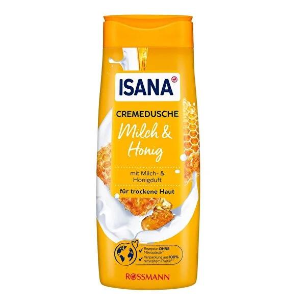 Isana Milk &amp; Honey Shower Gel - Moisturizing, Dermatologically Tested, pH-Balanced for Dry Skin