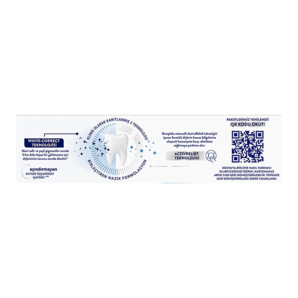 Signal White Now Sensitive Toothpaste for Sensitive Teeth - Instant Whitening &amp; Sensitivity Relief - 2.54 fl oz