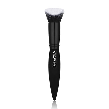 Mixup Professional 3D Kabuki Makeup Brush - Vegan, Cruelty-Free Foundation Brush for Liquid, Cream, and Powder Products