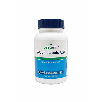 Velavit V-Alpha Lipoic Acid Dietary Supplement 30 Capsules
