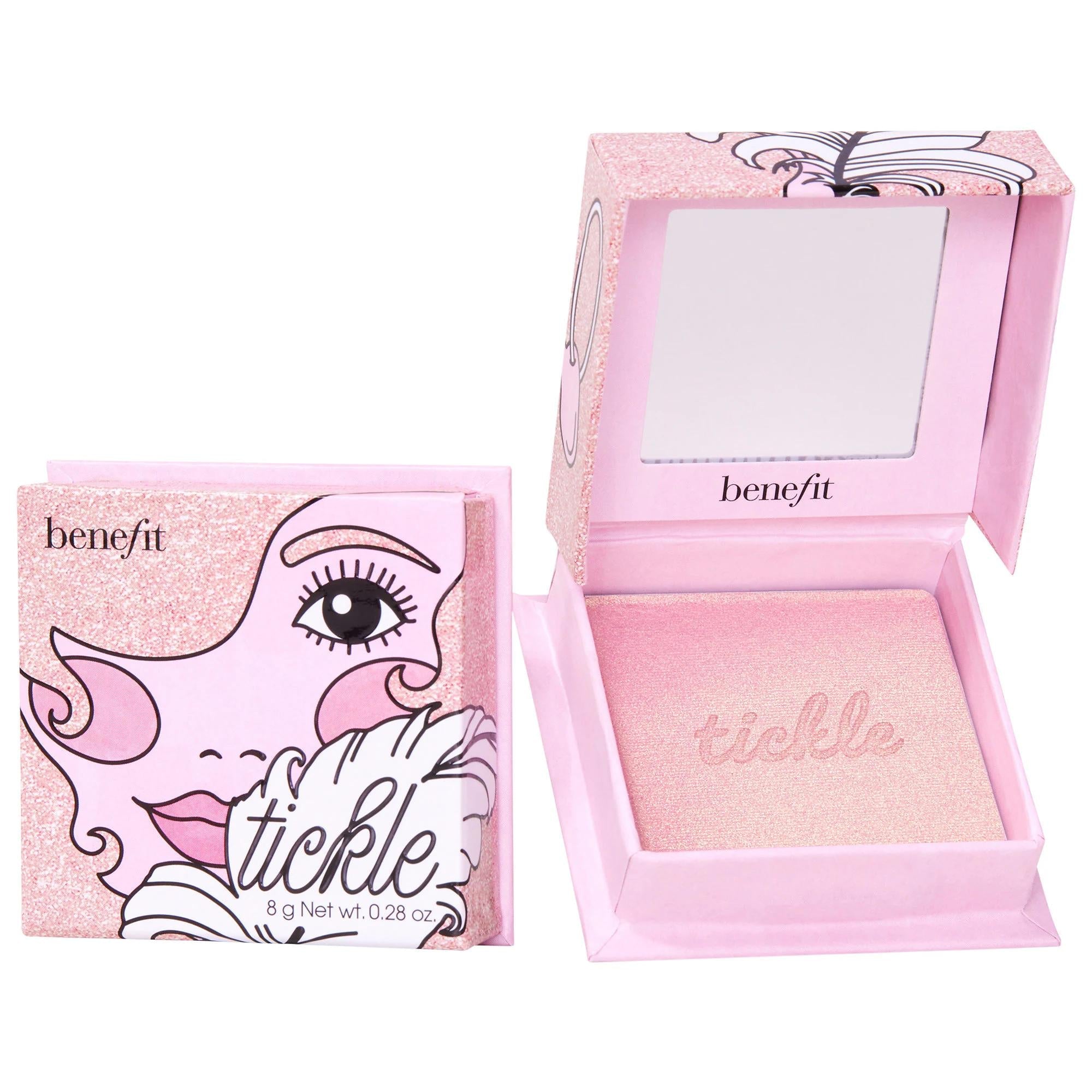 Cookie and Tickle - Silky Soft Powder Highlighter for Natural Glow, Chemical-Free &amp; Buildable Coverage
